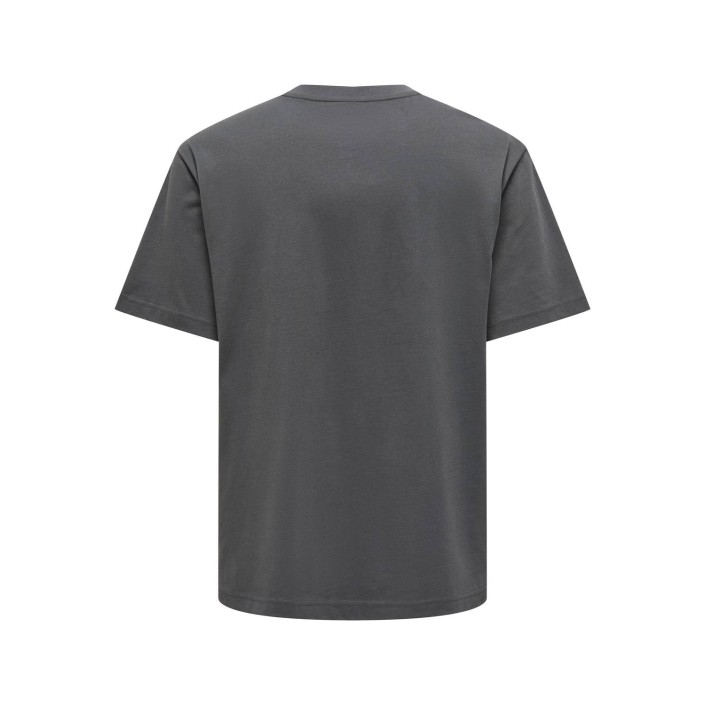 ONLY&SONS ONSFRED RLX SS TEE NOOS Grey Pinstripe | Freewear ONSFRED RLX SS TEE NOOS - www.freewear.nl - Freewear