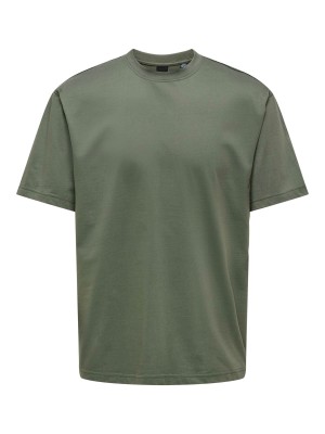 ONLY&SONS ONSFRED RLX SS TEE NOOS Castor Gray | Freewear