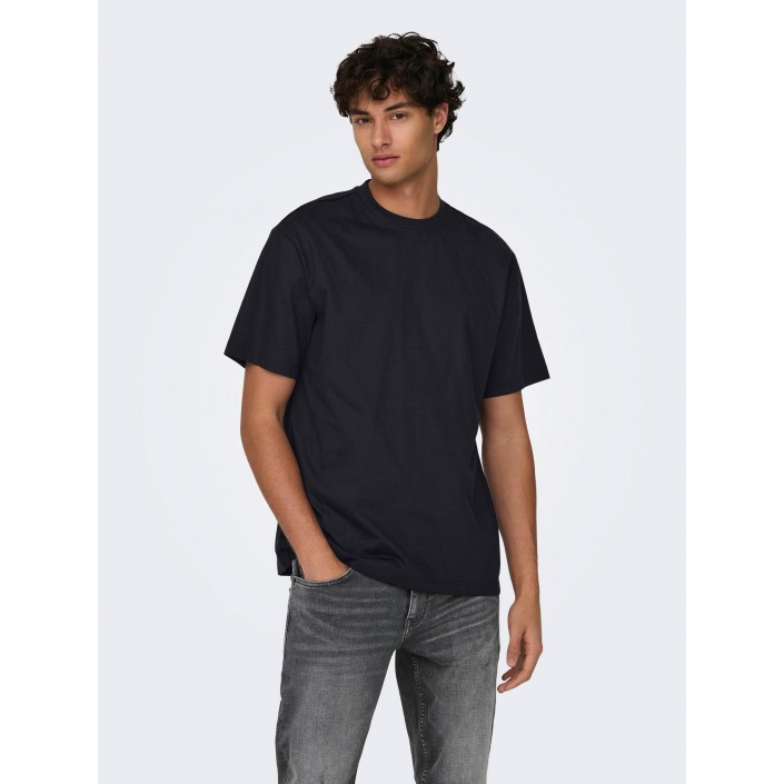 ONLY&SONS ONSFRED RLX SS TEE NOOS Black | Freewear ONSFRED RLX SS TEE NOOS - www.freewear.nl - Freewear