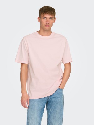 ONLY&SONS ONSFRED RLX SS TEE NOOS Barely Pink | Freewear ONSFRED RLX SS TEE NOOS - www.freewear.nl - Freewear