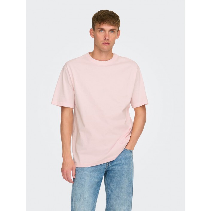 ONLY&SONS ONSFRED RLX SS TEE NOOS Barely Pink | Freewear ONSFRED RLX SS TEE NOOS - www.freewear.nl - Freewear