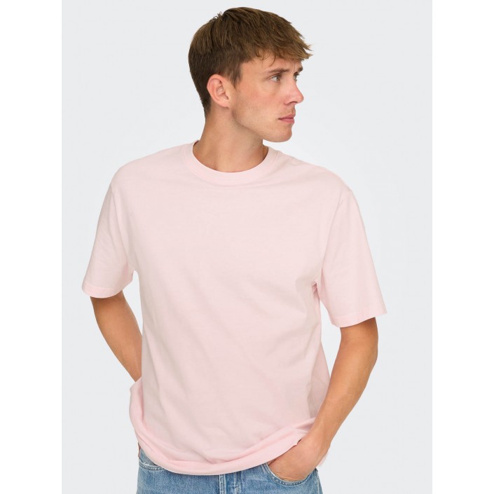 ONLY&SONS ONSFRED RLX SS TEE NOOS Barely Pink | Freewear ONSFRED RLX SS TEE NOOS - www.freewear.nl - Freewear