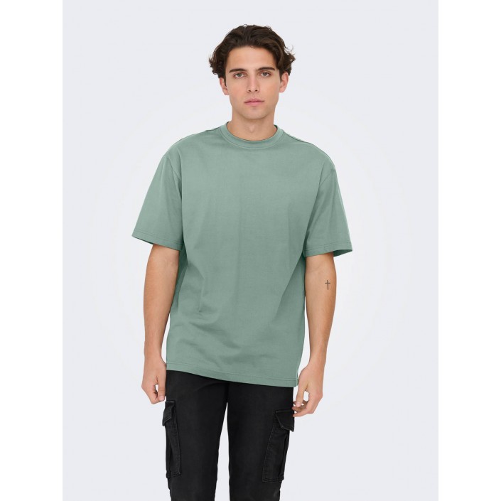 ONLY&SONS ONSFRED RLX SS TEE NOOS Iceberg Green | Freewear ONSFRED RLX SS TEE NOOS - www.freewear.nl - Freewear