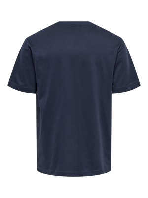 ONLY&SONS ONSFRED RLX SS TEE NOOS Blue Nights | Freewear ONSFRED RLX SS TEE NOOS - www.freewear.nl - Freewear