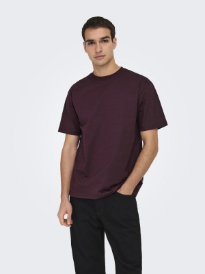 ONLY&SONS ONSFRED RLX SS TEE NOOS Port Royale | Freewear ONSFRED RLX SS TEE NOOS - www.freewear.nl - Freewear