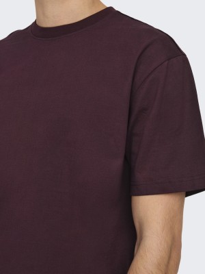 ONLY&SONS ONSFRED RLX SS TEE NOOS Port Royale | Freewear ONSFRED RLX SS TEE NOOS - www.freewear.nl - Freewear