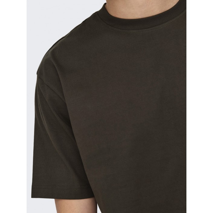 ONLY&SONS ONSFRED RLX SS TEE NOOS Mulch | Freewear ONSFRED RLX SS TEE NOOS - www.freewear.nl - Freewear