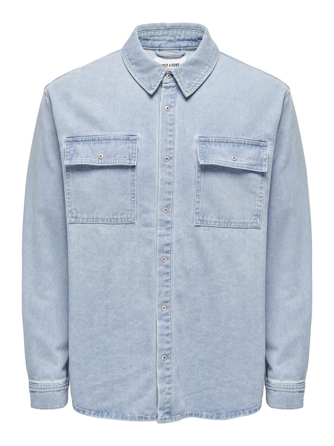 Vrijetijdsoverhemd in denim look, model 'BILL'