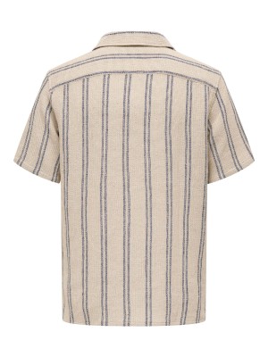 ONLY&SONS ONSTREV LIFE REG STRUC STRIPE SS SH: Vintage Khaki | Freewear ONSTREV LIFE REG STRUC STRIPE SS SH: - www.freewear.nl - Freewear
