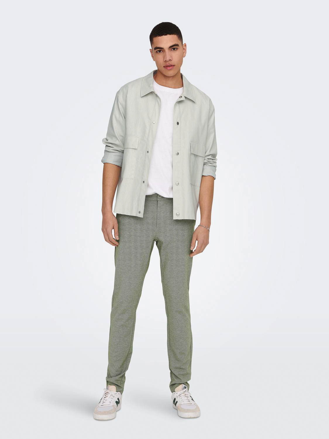 ONLY & SONS ONSMARK SLIM TAP 0209 MELANGE PANT NOOS Heren Broeken - Maat W36 X L34