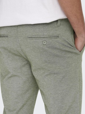 ONLY&SONS ONSMARK SLIM TAP 0209 MELANGE PANT : Olive Night | Freewear ONSMARK SLIM TAP 0209 MELANGE PANT : - www.freewear.nl - Freewear