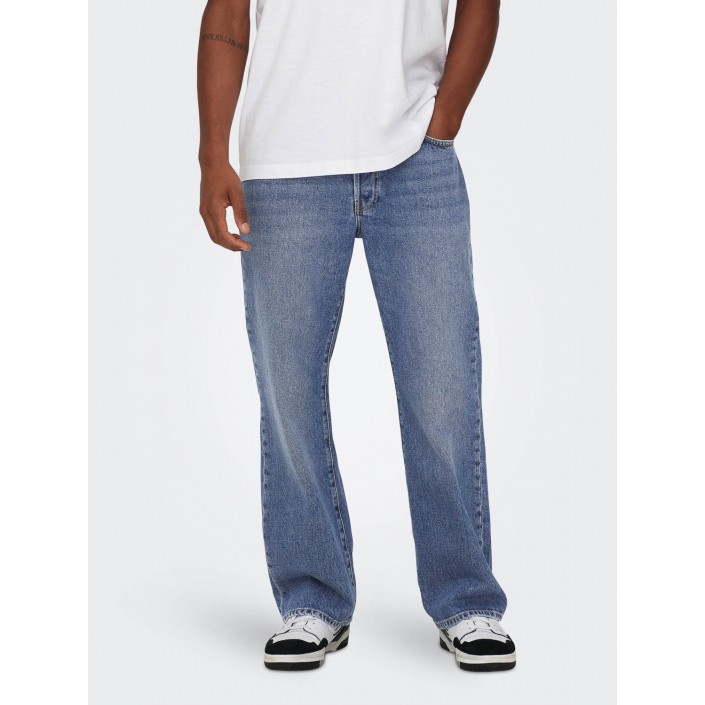 ONLY&SONS ONSFADE LOOSE MB 6781 TAI DNM NOOS Medium Blue Denim | Freewear ONSFADE LOOSE MB 6781 TAI DNM NOOS - www.freewear.nl - Freewear