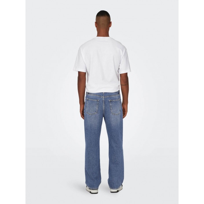 ONLY&SONS ONSFADE LOOSE MB 6781 TAI DNM NOOS Medium Blue Denim | Freewear ONSFADE LOOSE MB 6781 TAI DNM NOOS - www.freewear.nl - Freewear