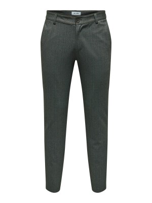 ONLY&SONS ONSMARK SLIM 02093 HERRINGBONE PANT: Black | Freewear ONSMARK SLIM 02093 HERRINGBONE PANT: - www.freewear.nl - Freewear