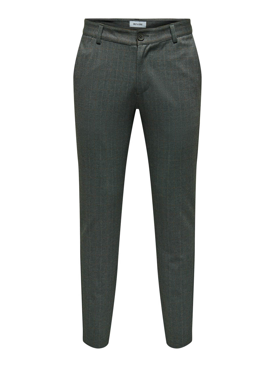 Only & Sons Broek Onsmark Slim 02093 Herringbone Pant 22026836 Black Mannen Maat - W29 X L32