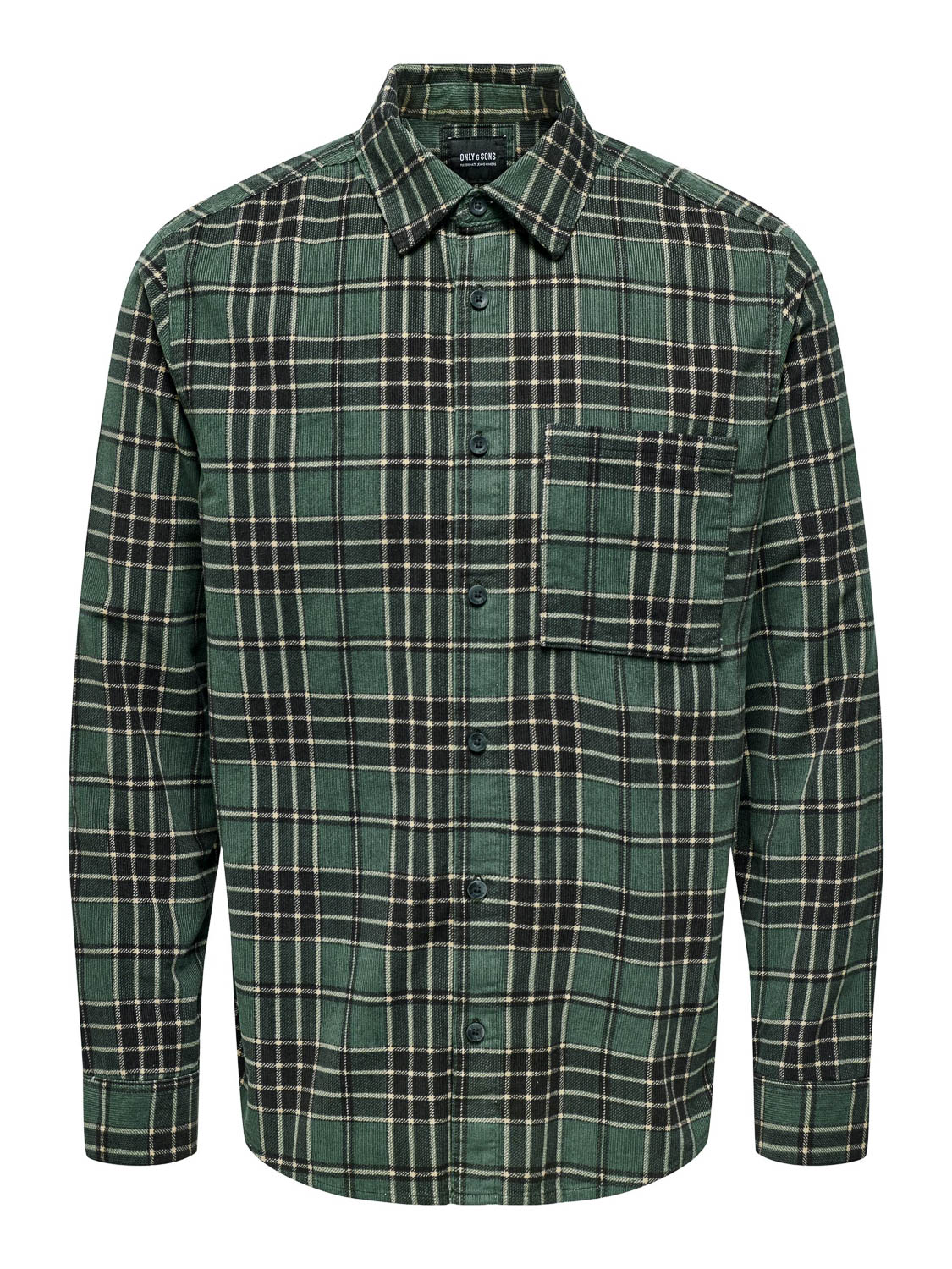 Only and Sons Onsleo Reg Ls Wash Cord Shirt