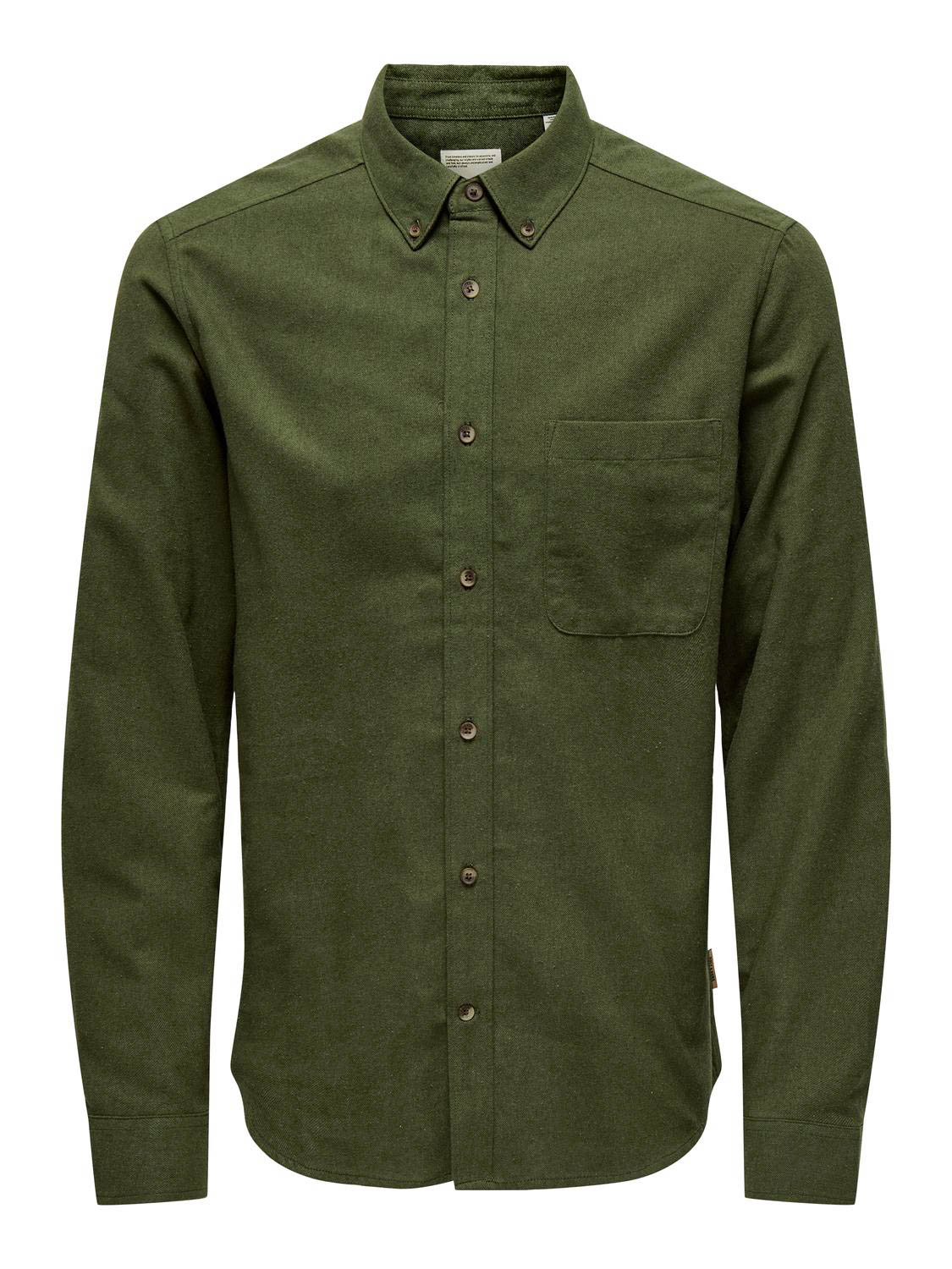 Only & Sons Overhemd Onsgudmund Slim 1-pkt Solid Shirt N 22027307 Forest Night Mannen Maat - XXL