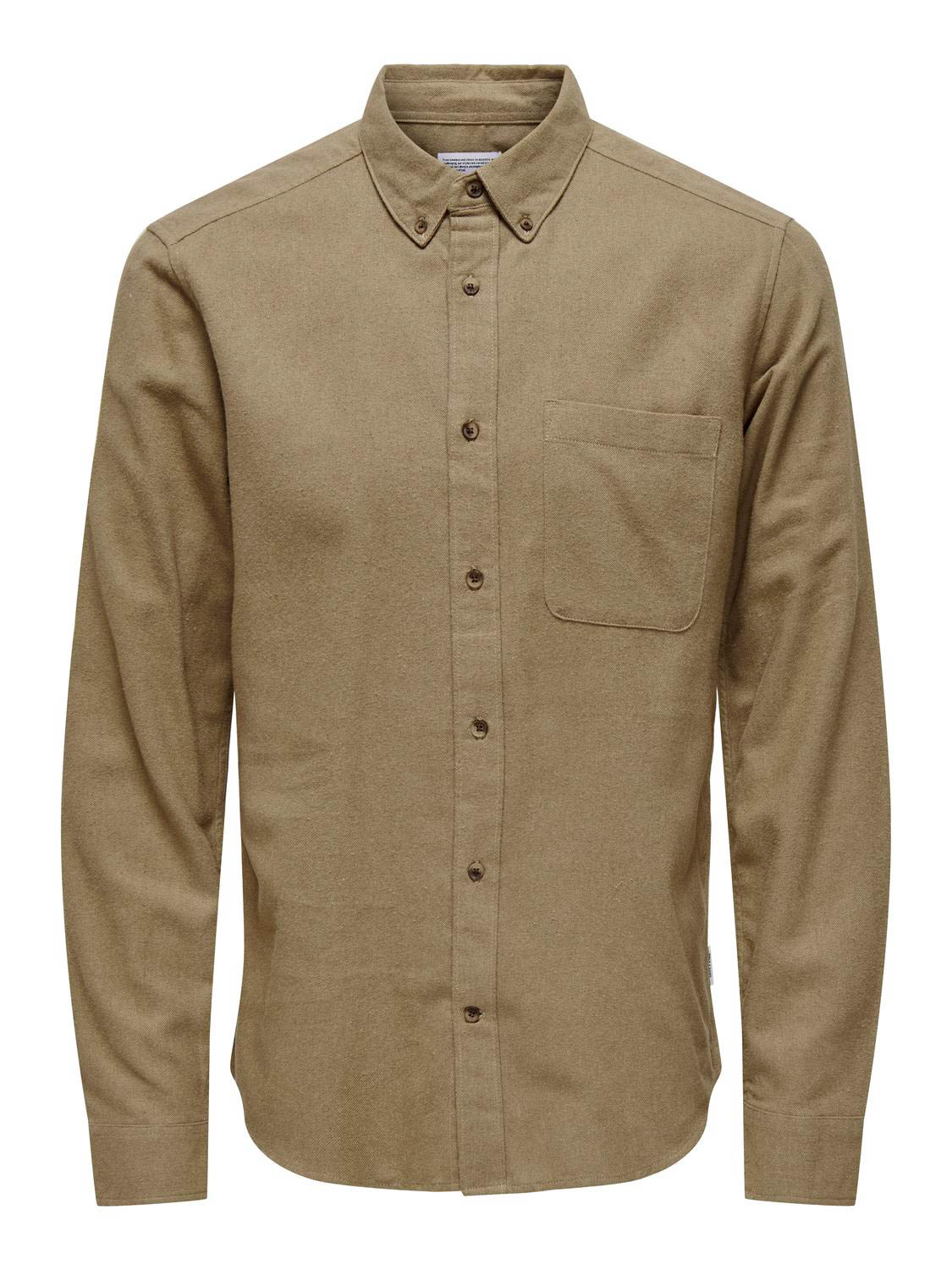 Slim fit vrijetijdsoverhemd met borstzak, model 'GUDMUND'