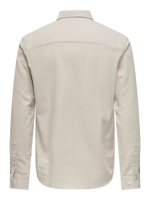 ONLY&SONS ONSGUDMUND SLIM 1-PKT SOLID SHIRT N: Silver Lining | Freewear ONSGUDMUND SLIM 1-PKT SOLID SHIRT N: - www.freewear.nl - Freewear