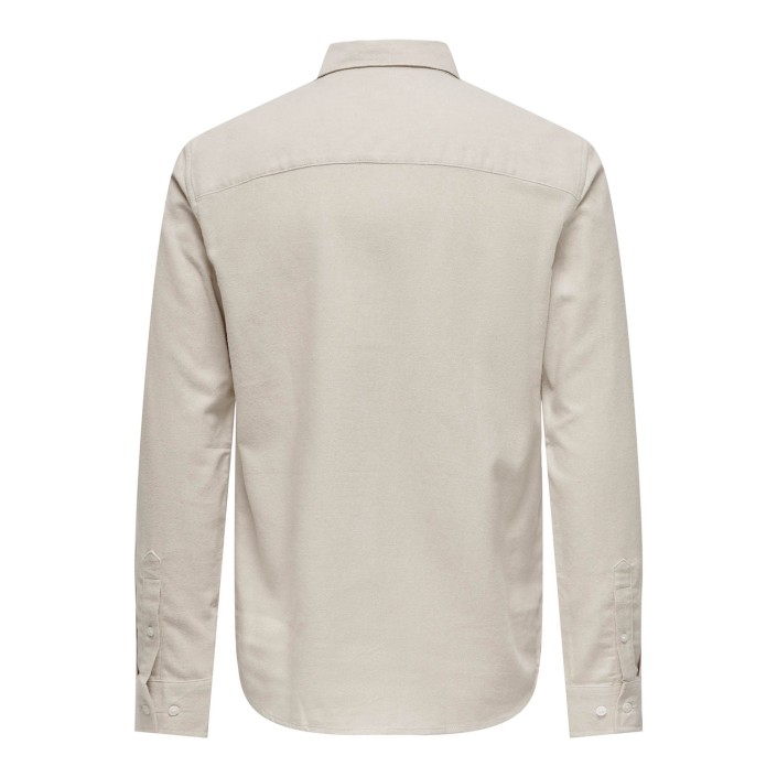 ONLY&SONS ONSGUDMUND SLIM 1-PKT SOLID SHIRT N: Silver Lining | Freewear ONSGUDMUND SLIM 1-PKT SOLID SHIRT N: - www.freewear.nl - Freewear