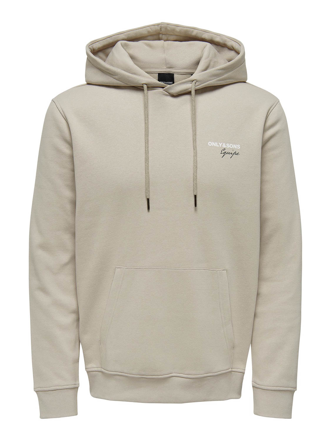 Only & Sons Trui Onsbrett Reg Logo Swt Hoodie 22027855 Silver Lining Mannen Maat - XXL