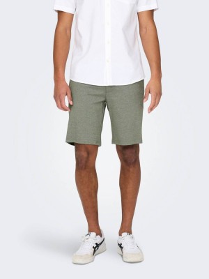 ONLY&SONS ONSMARK 0209 MELANGE SHORTS NOOS Olive Night | Freewear ONSMARK 0209 MELANGE SHORTS NOOS - www.freewear.nl - Freewear