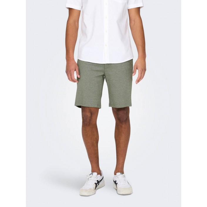 ONLY&SONS ONSMARK 0209 MELANGE SHORTS NOOS Olive Night | Freewear ONSMARK 0209 MELANGE SHORTS NOOS - www.freewear.nl - Freewear