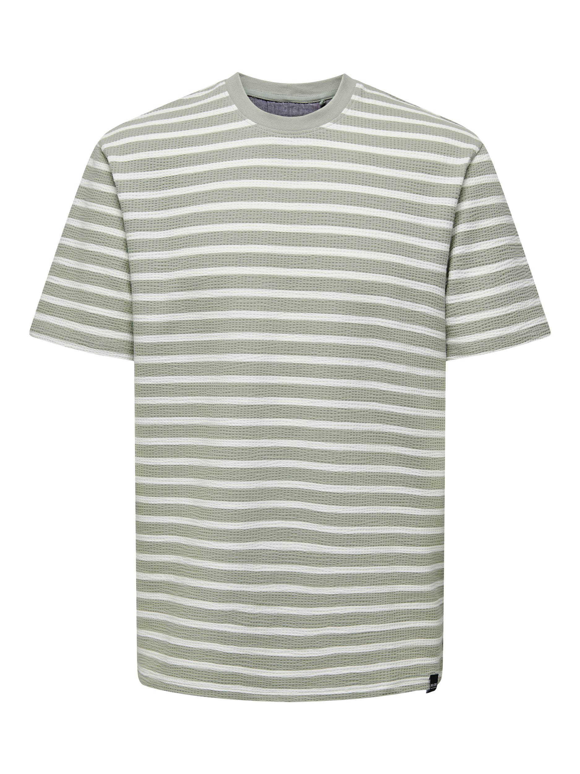 Only and Sons Onskian Reg Seersucker Stripe Ss Te