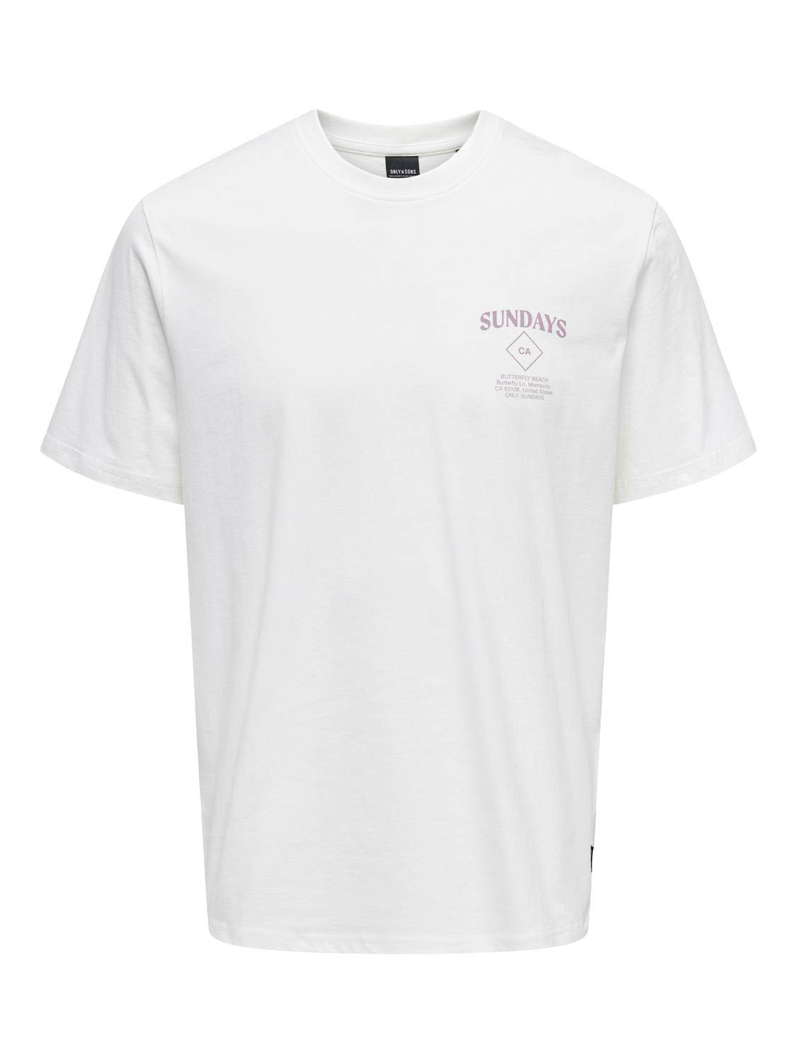 ONLY & SONS ONSKYE REG PHOTO SS TEE Heren T-shirt - Maat XL