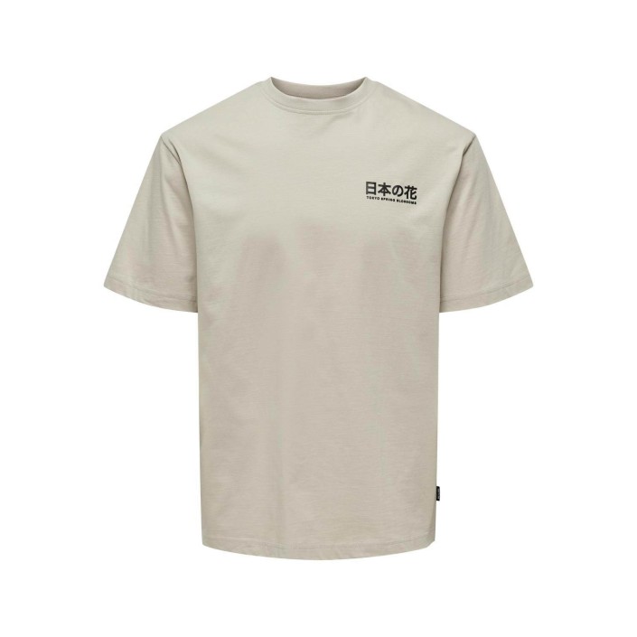 ONLY&SONS ONSKACE RLX JAP SS TEE Silver Lining | Freewear ONSKACE RLX JAP SS TEE - www.freewear.nl - Freewear