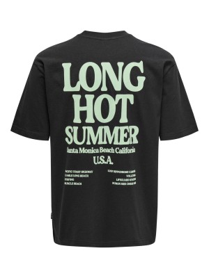 ONLY&SONS ONSKENNY RLX TEXT SS TEE Black | Freewear ONSKENNY RLX TEXT SS TEE - www.freewear.nl - Freewear