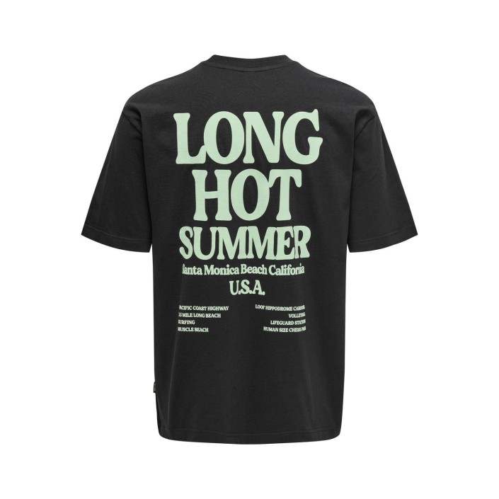 ONLY&SONS ONSKENNY RLX TEXT SS TEE Black | Freewear ONSKENNY RLX TEXT SS TEE - www.freewear.nl - Freewear