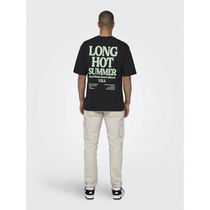 ONLY&SONS ONSKENNY RLX TEXT SS TEE Black | Freewear ONSKENNY RLX TEXT SS TEE - www.freewear.nl - Freewear