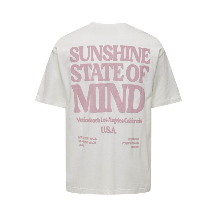 ONLY&SONS ONSKENNY RLX TEXT SS TEE Cloud Dancer | Freewear ONSKENNY RLX TEXT SS TEE - www.freewear.nl - Freewear