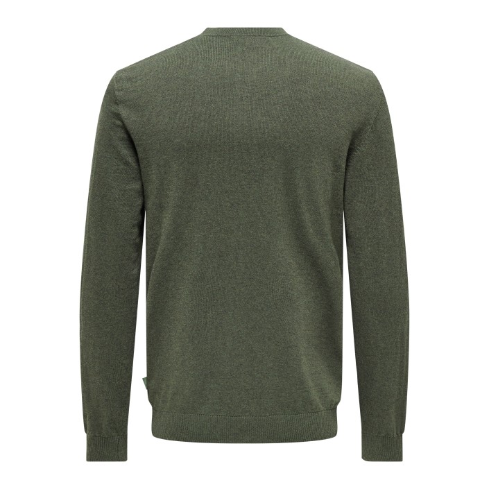 ONLY&SONS ONSLOUI REG 12 MEL CREW KNIT NOOS Castor Gray/MELANGE | Freewear ONSLOUI REG 12 MEL CREW KNIT NOOS - www.freewear.nl - Freewear