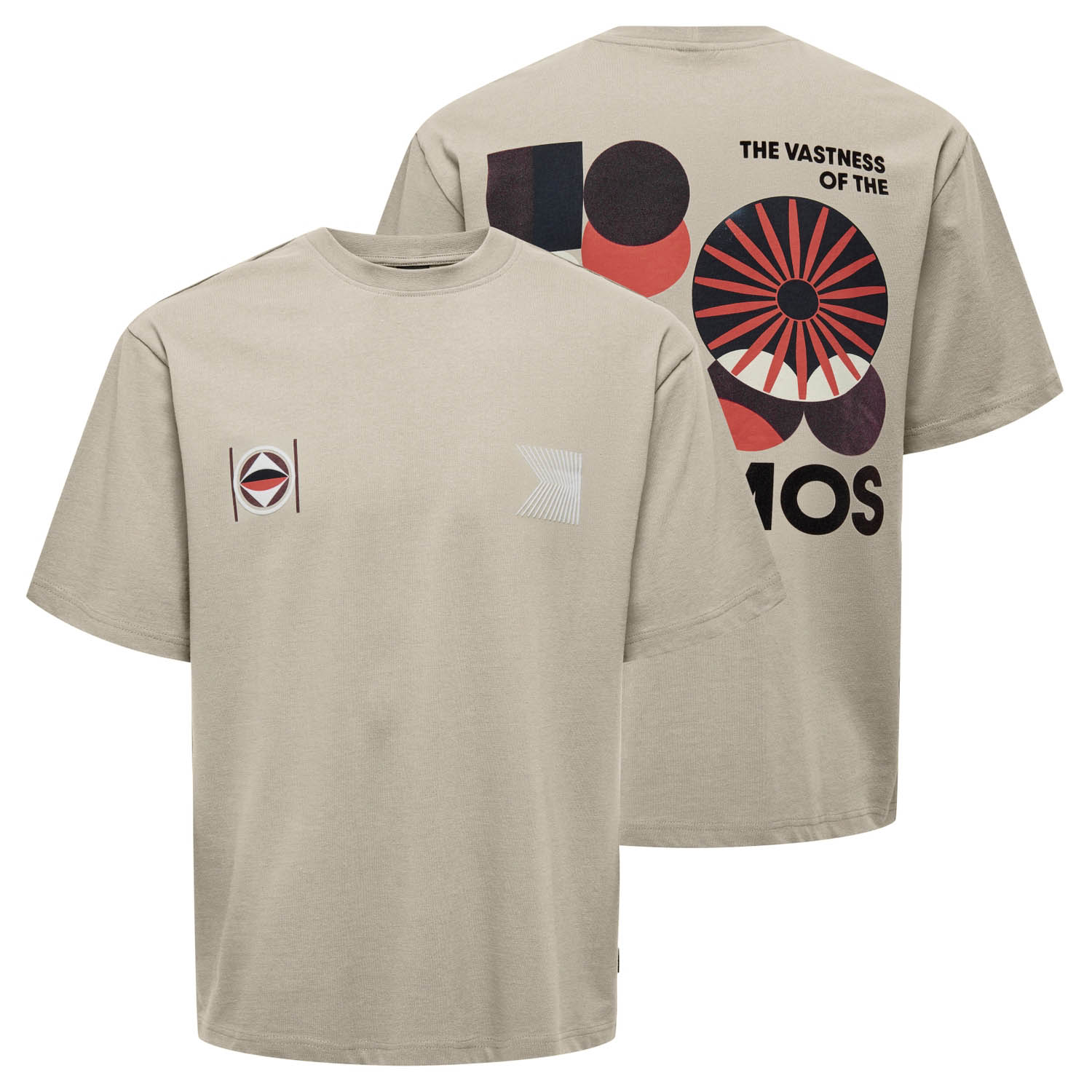 Only & Sons T-shirt Onslenny Rlx Element Ss Tee Cs 22030299 Silver Lining Mannen Maat - L