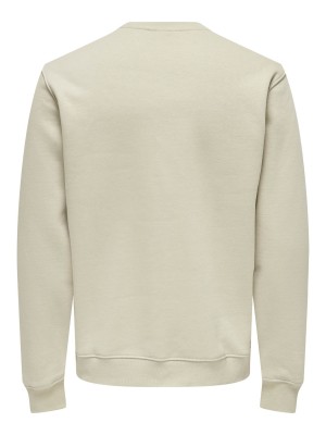 ONLY&SONS ONSCURATED REG CREW NECK SWEAT NOOS Silver Lining | Freewear ONSCURATED REG CREW NECK SWEAT NOOS - www.freewear.nl - Freewear