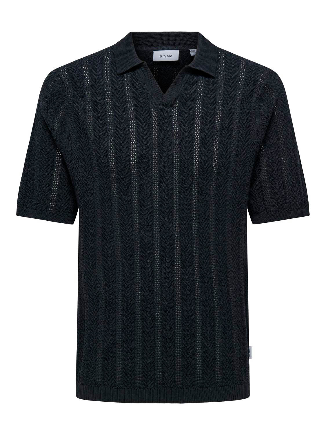 Only and Sons Onslucas Reg 12 Ss Crochet Polo Kni: