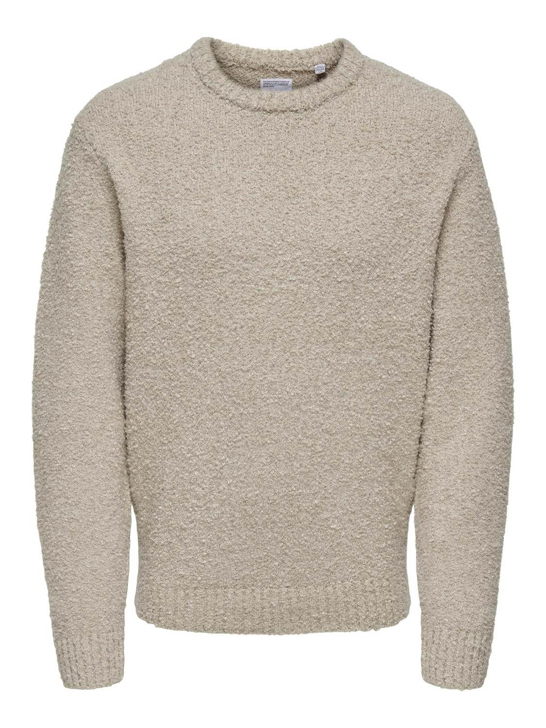 Only and Sons Onsrory Vin 5 Boucle Crew Knit