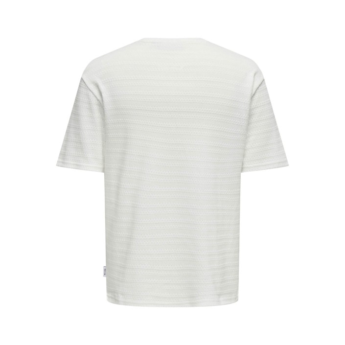 ONLY&SONS ONSGIVO REG 12 SS CREW KNIT NOOS Cloud Dancer | Freewear ONSGIVO REG 12 SS CREW KNIT NOOS - www.freewear.nl - Freewear