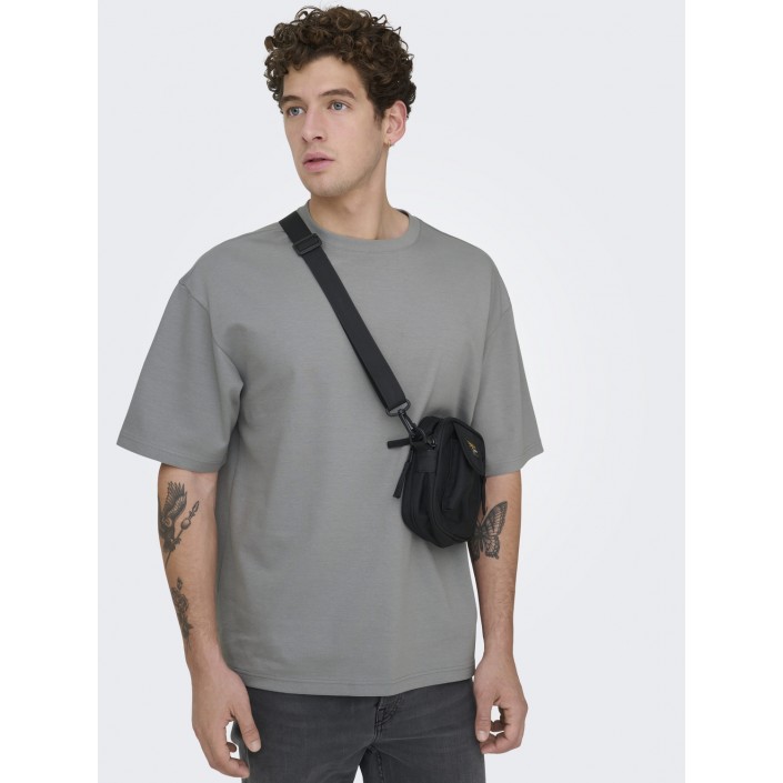 ONLY&SONS ONSCASPIAN AIRFLEX AUT SS TEE NOOS Ultimate Grey | Freewear ONSCASPIAN AIRFLEX AUT SS TEE NOOS - www.freewear.nl - Freewear