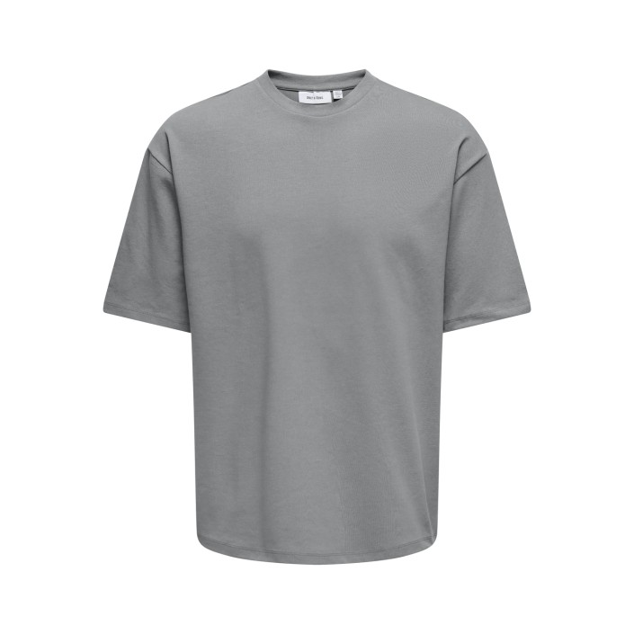 ONLY&SONS ONSCASPIAN AIRFLEX AUT SS TEE NOOS Ultimate Grey | Freewear ONSCASPIAN AIRFLEX AUT SS TEE NOOS - www.freewear.nl - Freewear