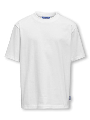 ONLY&SONS OSJFRED LIFE RLX SS TEE JRS NOOS Bright White | Freewear OSJFRED LIFE RLX SS TEE JRS NOOS - www.freewear.nl - Freewear
