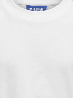 ONLY&SONS OSJFRED LIFE RLX SS TEE JRS NOOS Bright White | Freewear OSJFRED LIFE RLX SS TEE JRS NOOS - www.freewear.nl - Freewear