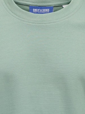 ONLY&SONS OSJFRED LIFE RLX SS TEE JRS NOOS Chinois Green | Freewear OSJFRED LIFE RLX SS TEE JRS NOOS - www.freewear.nl - Freewear