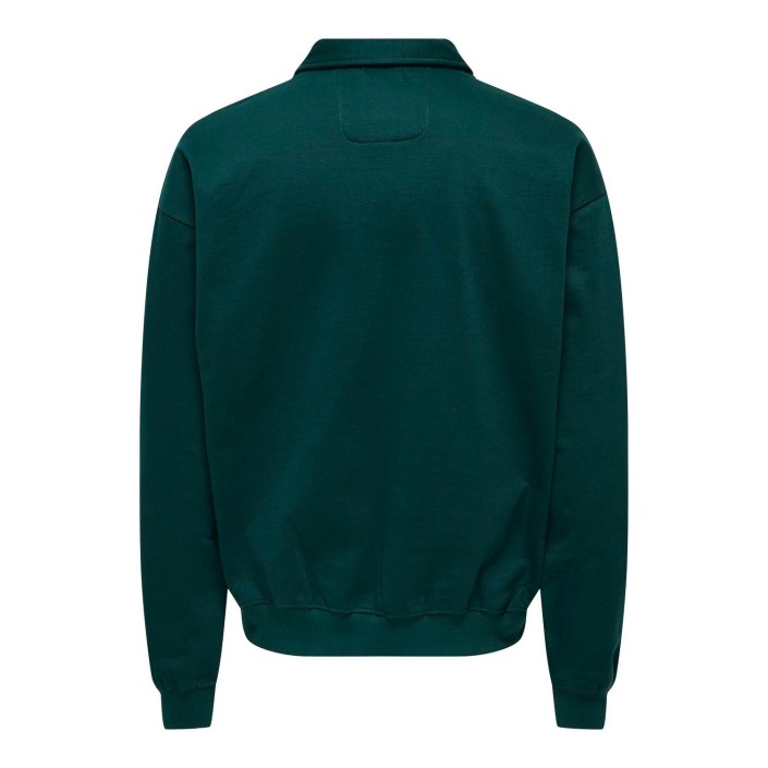 ONLY&SONS ONSBLAIS ATHL RUGBY REG SWEAT Ponderosa Pine | Freewear ONSBLAIS ATHL RUGBY REG SWEAT - www.freewear.nl - Freewear