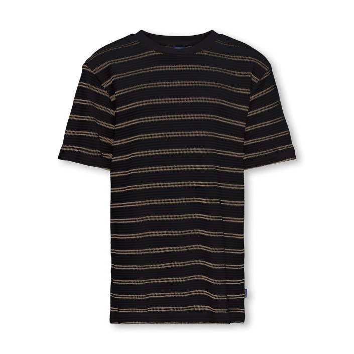 ONLY&SONS OSJIAN SS STRIPE STRUCT TEE JRS Night Sky/Chinchilla | Freewear OSJIAN SS STRIPE STRUCT TEE JRS - www.freewear.nl - Freewear
