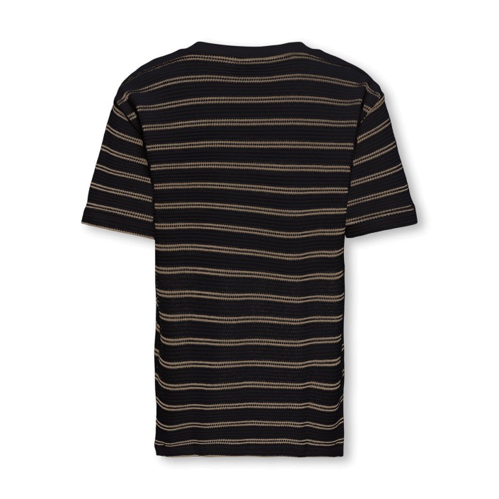 ONLY&SONS OSJIAN SS STRIPE STRUCT TEE JRS Night Sky/Chinchilla | Freewear OSJIAN SS STRIPE STRUCT TEE JRS - www.freewear.nl - Freewear