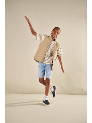 ONLY&SONS OSJIAN SS STRIPE STRUCT TEE JRS Chinchilla/White | Freewear OSJIAN SS STRIPE STRUCT TEE JRS - www.freewear.nl - Freewear