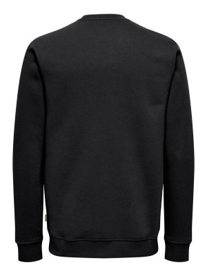 ONLY&SONS ONSDAWSON REG CREW VD Jet Black/LOGO | Freewear ONSDAWSON REG CREW VD - www.freewear.nl - Freewear